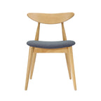 Sedia da pranzo grigia / grigio chiaro di metà secolo, set da 2, 1 persona ciascuna