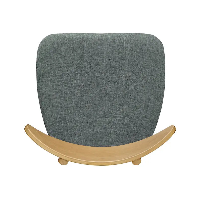 Sedia da pranzo grigia / grigio chiaro di metà secolo, set da 2, 1 persona ciascuna