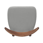 Sedia da pranzo grigia / grigio chiaro di metà secolo, set da 2, 1 persona ciascuna