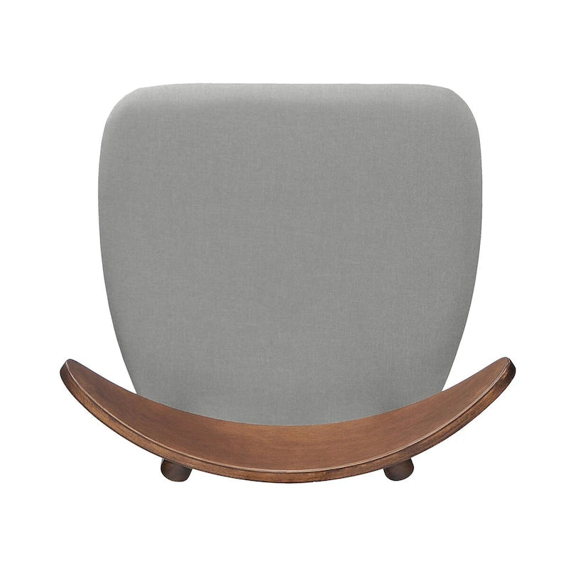 Sedia da pranzo grigia / grigio chiaro di metà secolo, set da 2, 1 persona ciascuna