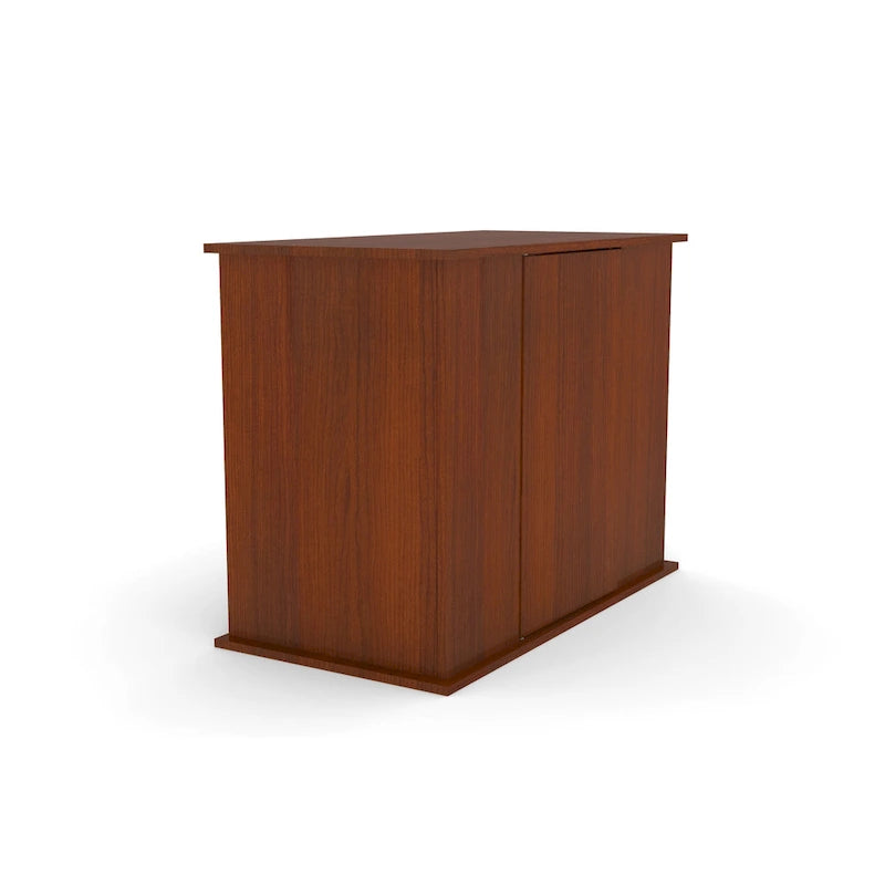 Supporto per acquario con finitura in legno color ciliegio, vasca singola, 50/65 galloni